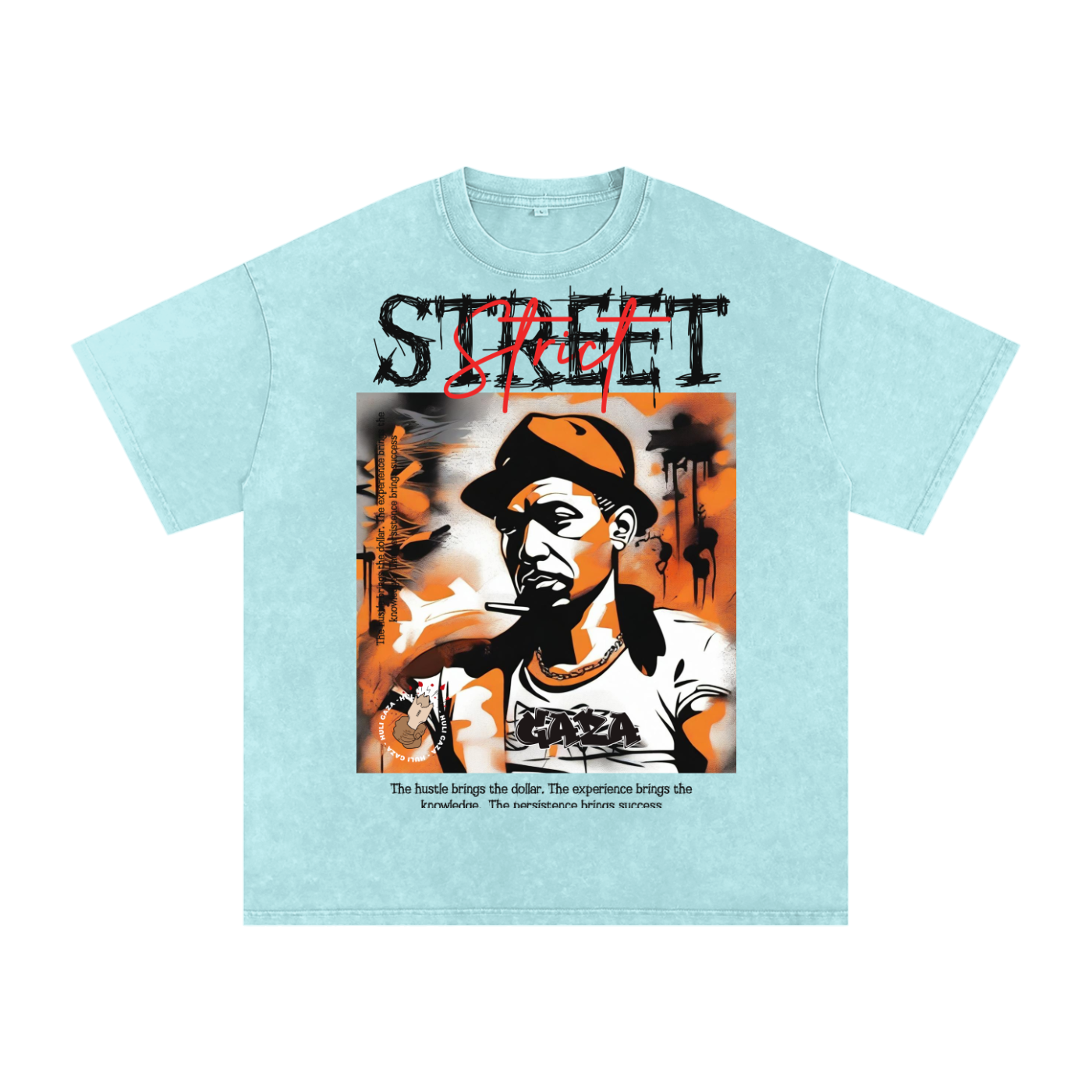 STREET STRICT SNOW WASHED OVERSIZED COTTON T-SHIRT