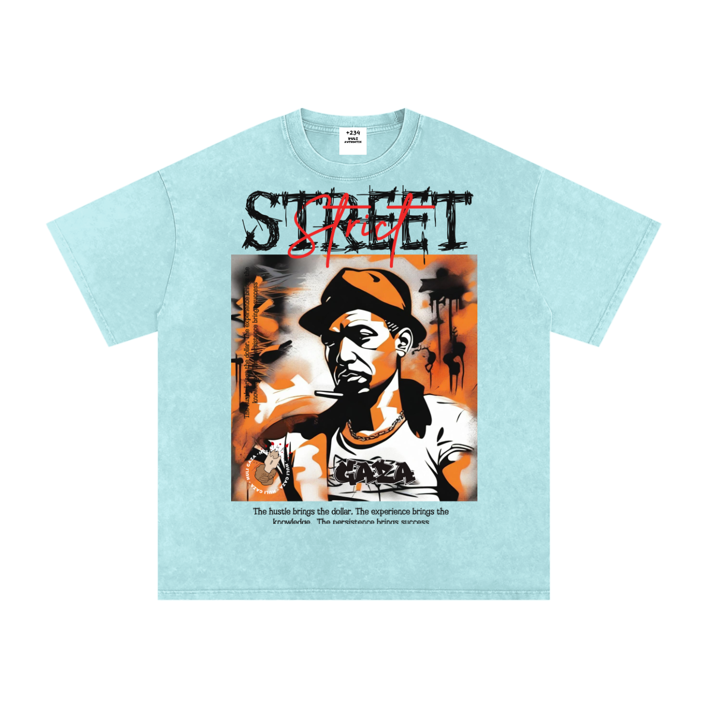 STREET STRICT SNOW WASHED OVERSIZED COTTON T-SHIRT