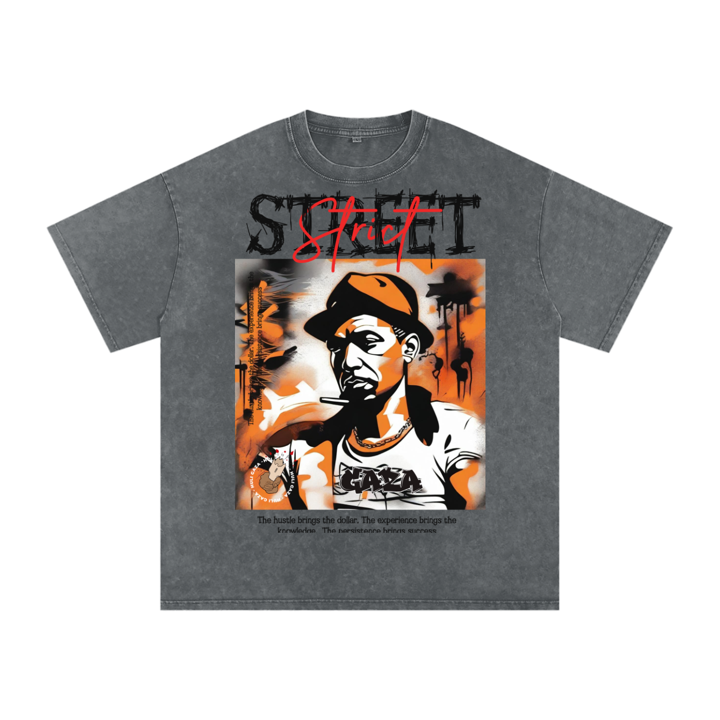 STREET STRICT SNOW WASHED OVERSIZED COTTON T-SHIRT